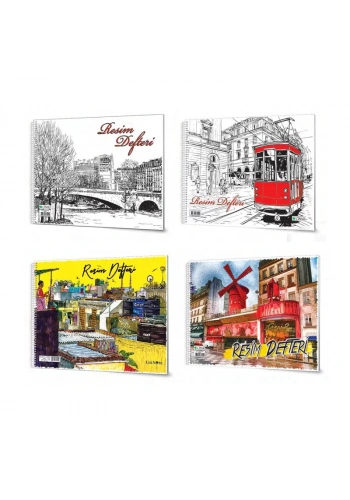 ÇINAR 34x48 SPİRALLİ RESİM DEFTERİ 30 YP KARTON KAPAK 33010