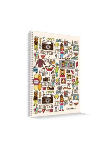 ÇINAR 72 YP A4 SPİRALLİ KARELİ KARTON KAPAK DEFTER 31002