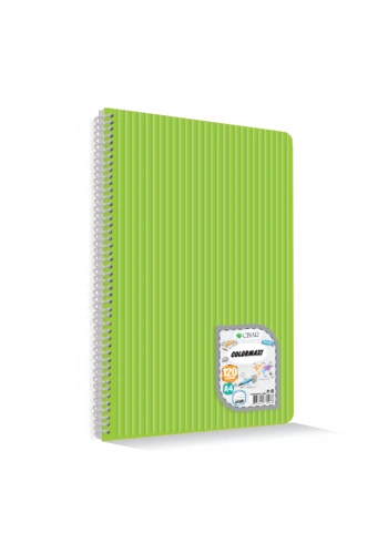 ÇINAR COLORMAXI A4 120 YP ÇİZGİLİ  PP KAPAK SPİRALLİ DEFTER 73007