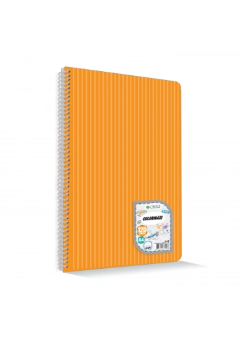 ÇINAR COLORMAXI A4 144 YP KARELİ PP KAPAK SPİRALLİ 73011