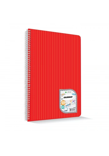 ÇINAR COLORMAXI A4 72 YP KARELİ PP KAPAK SPİRALLİ DEFTER 73002