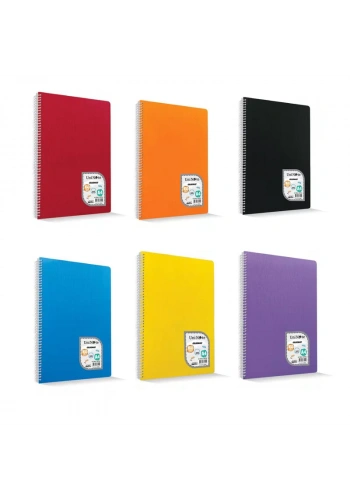 ÇINAR COLORMAXI A4 80 YP ÇİZGİLİ SPİRALLİ PP DEFTER 73026