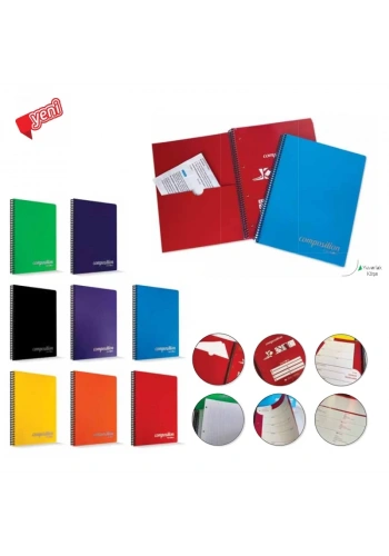 ÇINAR COMPOSİTİON A4 200 YP ÇİZGİLİ SPR PP KPK DEFTER 72822