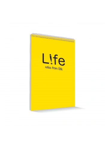ÇINAR LIFE A4 100 YP ÇİZGİLİ SPİRALLİ BLOKNOT DEFTERİ 78007