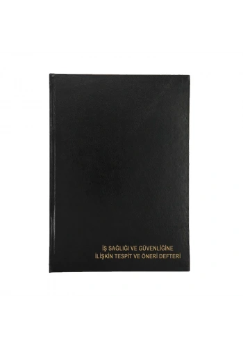 DİLMAN İŞ SAĞLIĞI VE GÜVENLİĞİ TESPİT ÖNERİ DEFTERİ CİLTLİ 50 YP