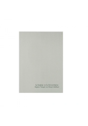 DİLMAN İŞ SAĞLIĞI VE GÜVENLİĞİ TESPİT ÖNERİ DEFTERİ KARTON 50 YP