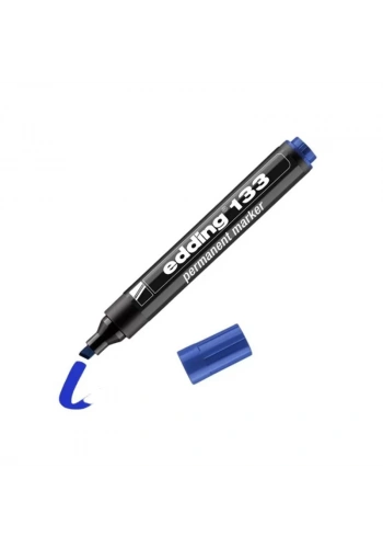 EDDİNG 133 MAVİ PERMANENT KALEM KESİK UÇ
