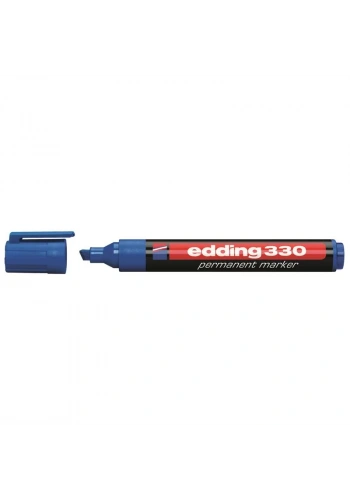 EDDİNG 330 MAVİ PERMANENT KESİK UÇ MARKER KALEM