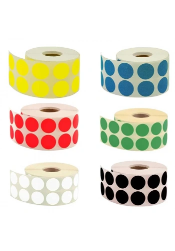 ERSA RENKLİ ETİKET 15 mm 5000 LİK RULO