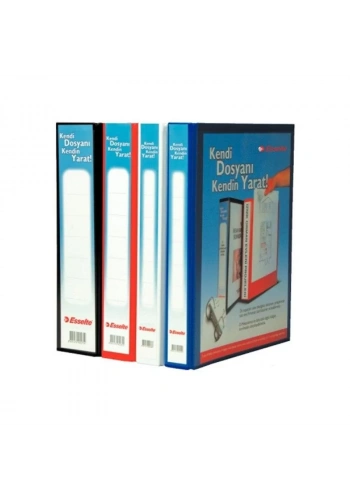 ESSELTE 4656341 KIRMIZI 3 Cm.4 D HALKALI KLASÖR