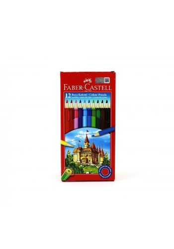 FABER 12 RENK KURU BOYA KALEMİ 1/1 TAM BOY 51711163120