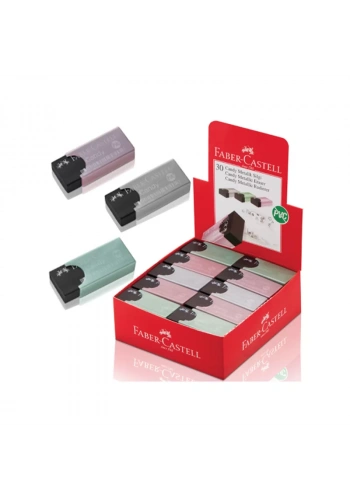 FABER CANDY SİLGİ METALİK RENK PLASTİK KILIFLI 30 LU 5131784001000