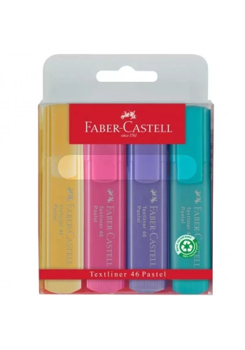 FABER FOSFORLU KALEM 4 LÜ PASTEL RENKLER 154610