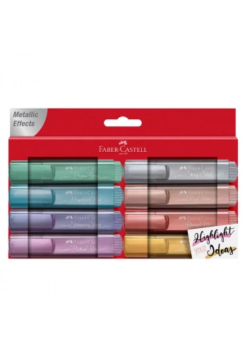 FABER FOSFORLU KALEM 46 METALİK RENK 8 Lİ 154689