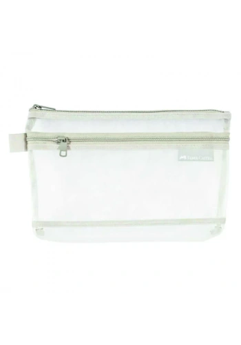 FABER MESH DOSYA A4 ÇİFT CEP GRİ 000115