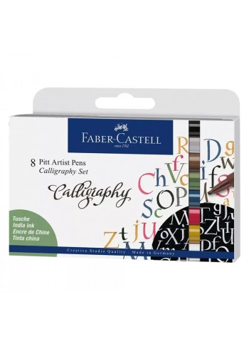 FABER PITT ÇİZİM KALEMİ KALİGRAFİ SETİ 8 Li 167508