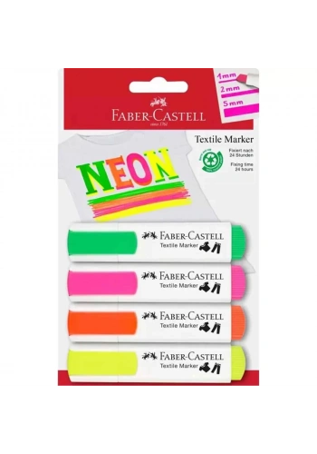 FABER TEKSTİL MARKÖRÜ NEON 4 LÜ 401595910