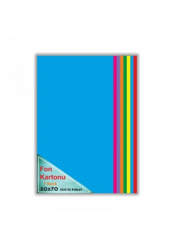 ÇINAR FON KARTONU KARIŞIK 48x68 100LÜ 50008