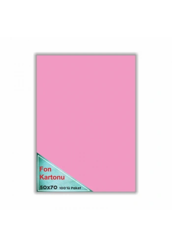 ÇINAR FON KARTONU PEMBE 48x68 100 LÜ 50006