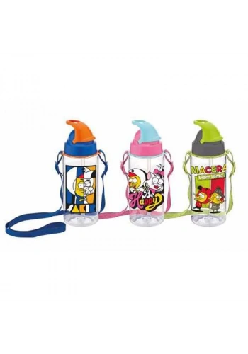 GIPTA INDIGO TRİTAN DESENLİ PİPETLİ MATARA 500cc K7508