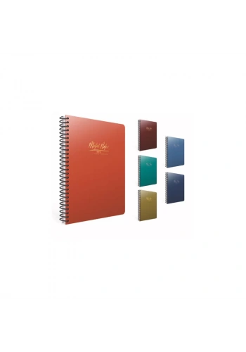 GIPTA METAL NOTES A6 80 YP ÇİZGİLİ SPR PP KAPAK DEFTER 5542