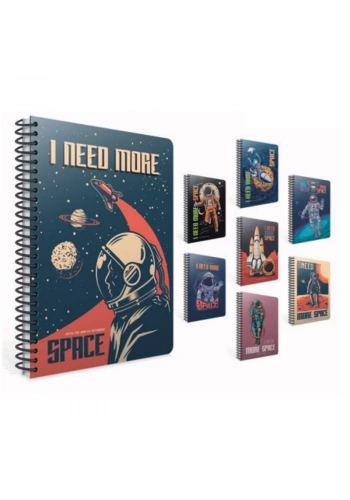 GIPTA SPACE A4 80 YP ÇİZGİLİ SPR DEFTER 5343