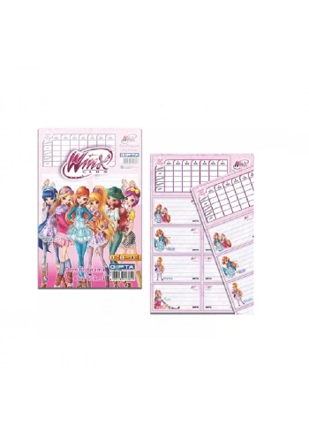 GIPTA WINX DERS PROGRAMLI 3 LÜ OKUL ETİKETİ  3130
