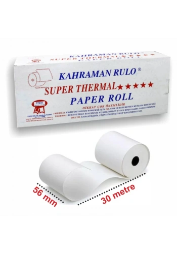 KAHRAMAN 56x30 TERMAL RULO 10 LU