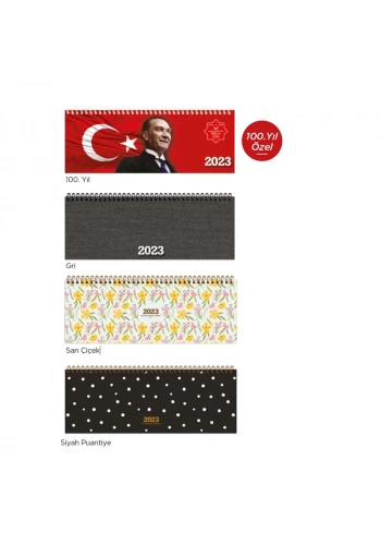 KESKİN TAKVİM AJ-65 12x34 HAFTALIK SPİRALLİ MASA TAKVİMİ