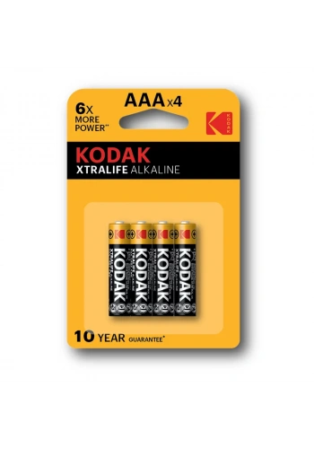 KODAK AAA İNCE PİL XTRALIFE ALKALİN 4 LÜ BLİSTER  281378