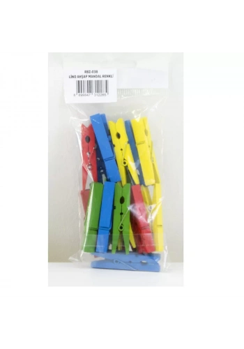 LINO RBZ-038 AHŞAP MANDAL RENKLİ 45 MM