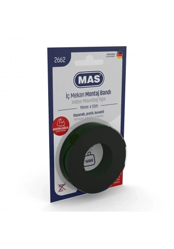 MAS 2662 19 mmX1,5 mt EXTRA GÜÇLÜ İÇ MEKAN MONTAJ BANDI