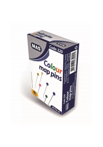 MAS 320 RENKLİ TOPLU İĞNE 32 MM
