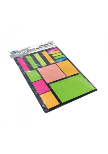 MAS 3674 KOMBO YAPIŞKANLI NOT KAĞIDI-KARMA SET 18 S