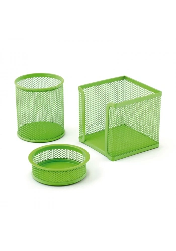 MAS 505 YEŞİL METAL FİLE 3 LÜ MASA SETİ