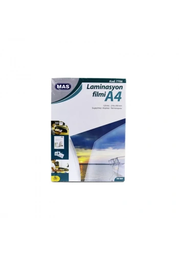 MAS 7706 A4 LAMİNASYON KAPLAMA 125mic.(ÖZEL FİYAT)