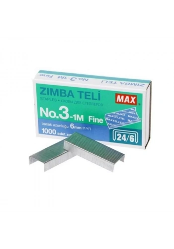 MAX ZIMBA TELİ 24/6 NO:3 1M 600302