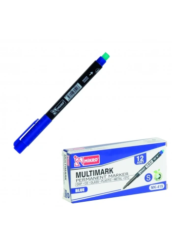 MİKRO MK-419 S MAVİ PERMANENT KALEM