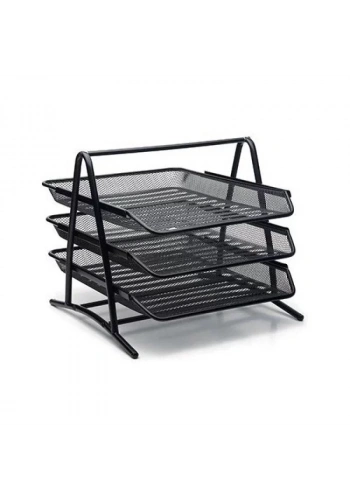 MİMAKS 3 LÜ METAL FİLE EVRAK RAFI SİYAH MRF-3 (ÖZEL FİYAT)