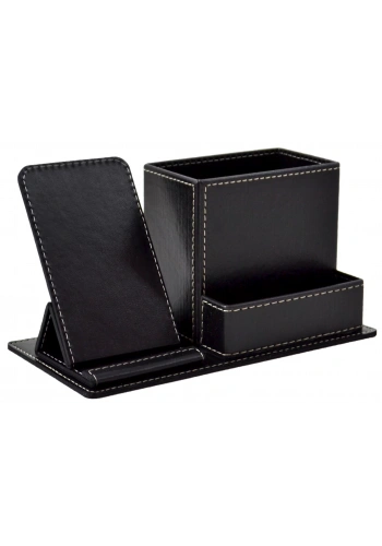 MİMAKS DK-155 3 BÖLME SUNİ DERİ TELEFON STANDTLI