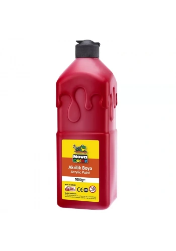 NOVA COLOR AKRİLİK BOYA KIRMIZI 1 KG. NC-222