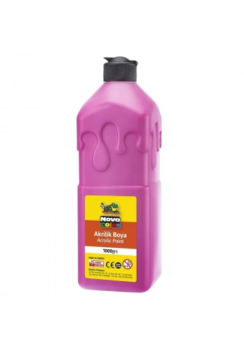 NOVA COLOR AKRİLİK BOYA PEMBE 1 KG. NC-230