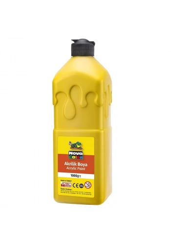 NOVA COLOR AKRİLİK BOYA SARI 1 KG. NC-221