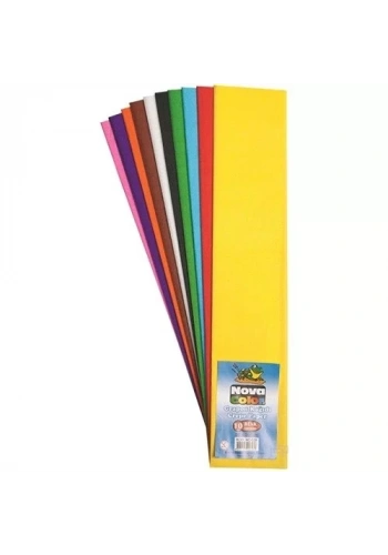 NOVA COLOR KRAPON KAĞIDI 10 LU SET KARIŞIK NC-338
