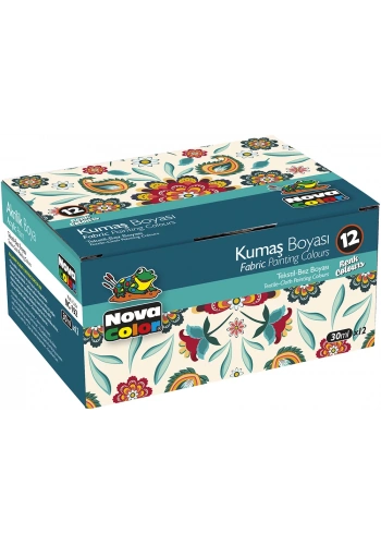 NOVA COLOR KUMAŞ BOYASI 12 Lİ TAKIM NC-192