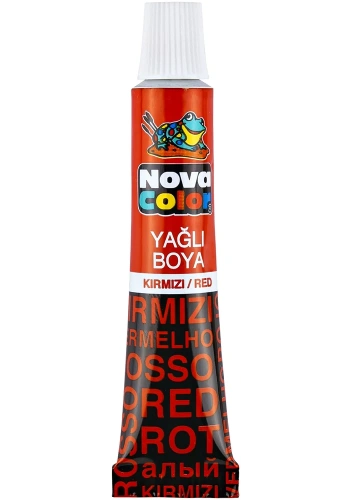 NOVA COLOR YAĞLI TÜP KIRMIZI NC-128