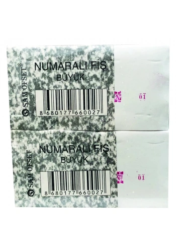 NUMARALI FİŞ BÜYÜK DÜZİNE