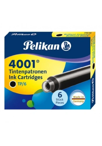 PELİKAN DOLMA KALEM TÜPÜ 6 LI SİYAH 4001-301215