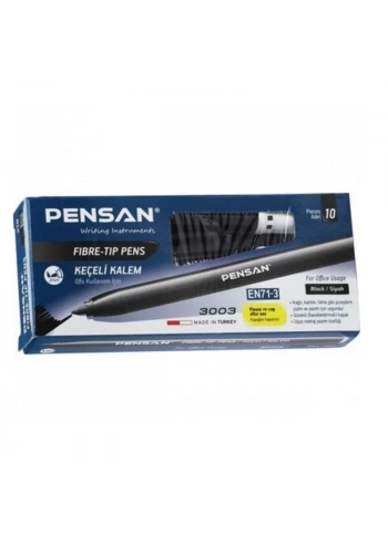 PENSAN 3003 SİYAH KEÇELİ KALEM