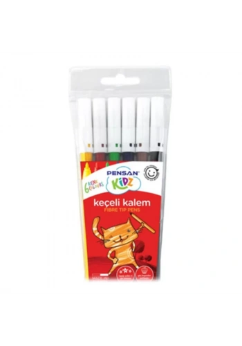 PENSAN KİDZ 6 RENK KEÇELİ BOYA PE34000KK6R